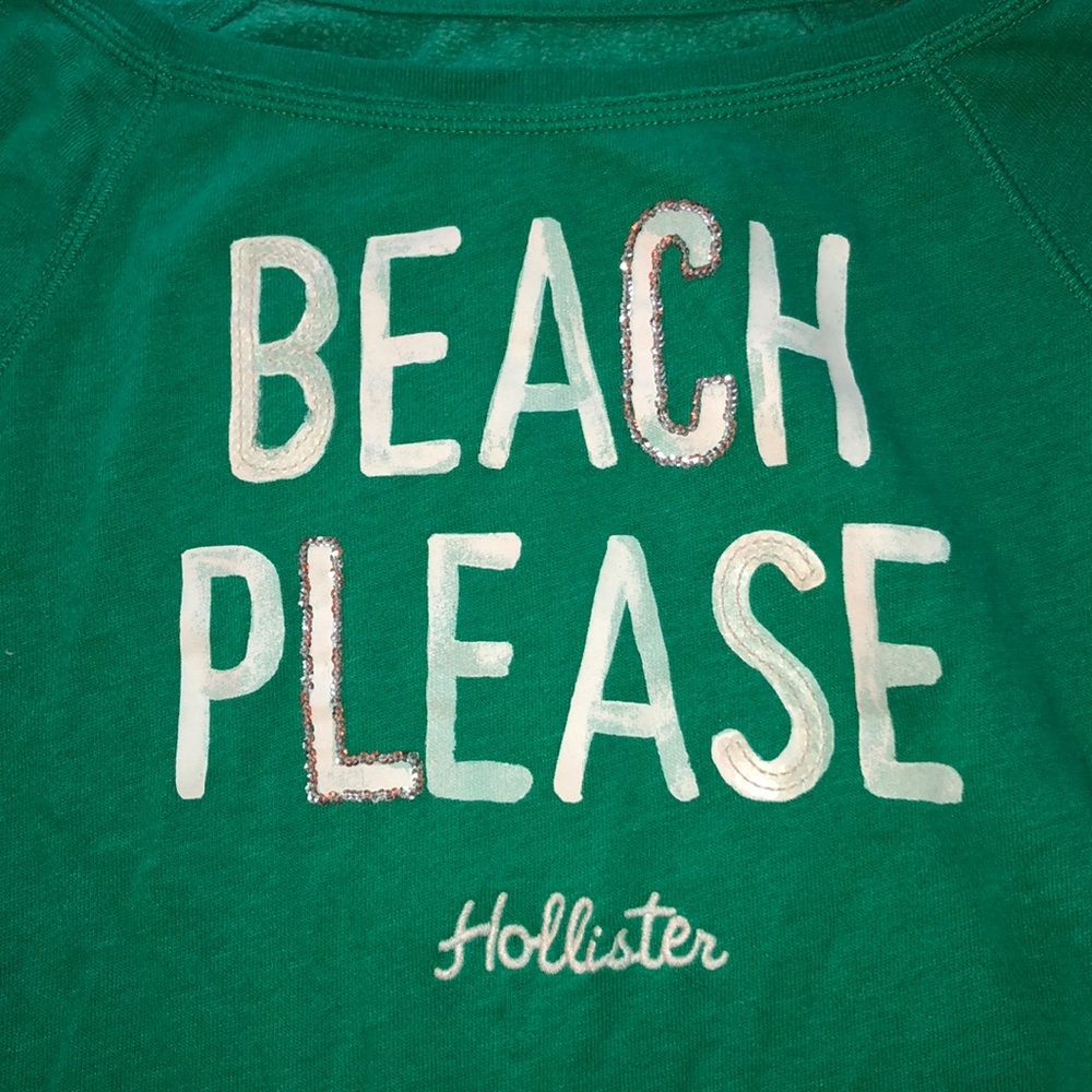 Hollister “Beach Please” logo long sleeve